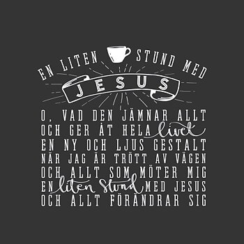 LITET KVADRATISKT VYKORT: EN LITEN STUND MED JESUS