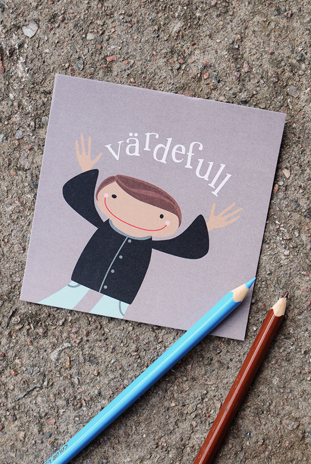 KVADRATISKT KORT – ÄLSKADE UNGE: VÄRDEFULL