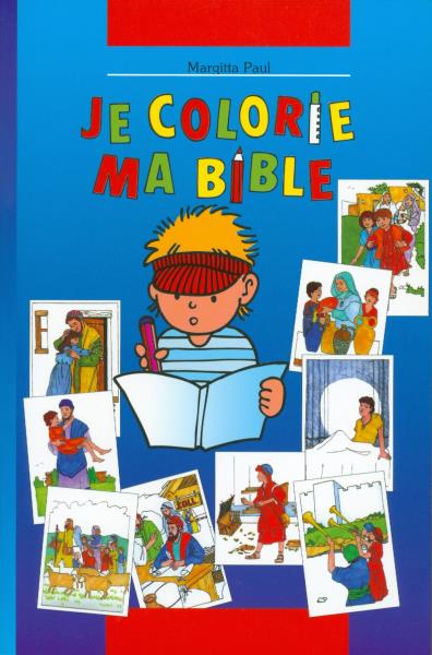 Franska Barnbibel-Målarbok för barn