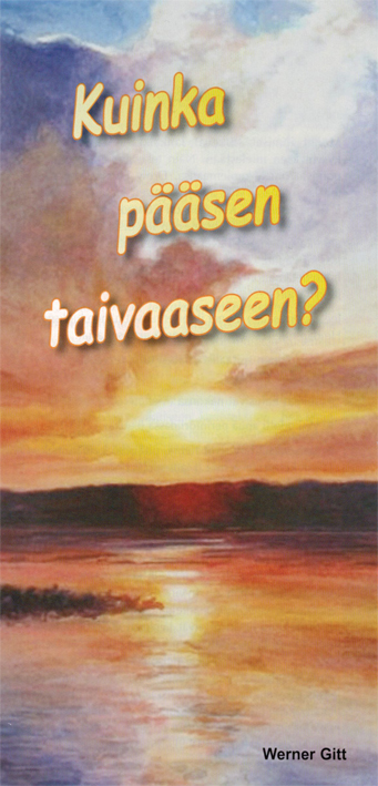 Finskt evangelistions häfte Werner Gitt
