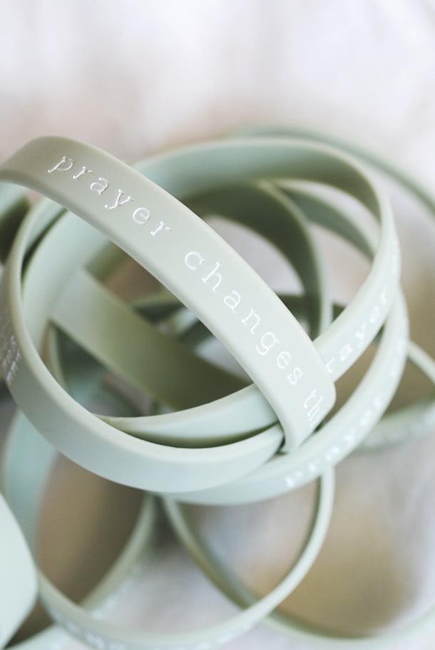 Silikonarmband: Prayer changes things