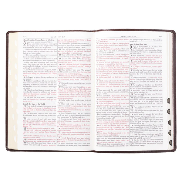 Engelsk Bibel - King James Version - Storstil - Thinline - 5