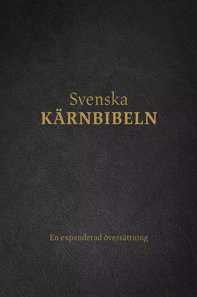 Svenska Kärnbibeln - Helbibel Svart Cabraskinn
