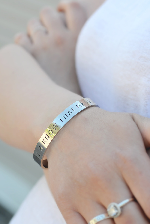 STÅLARMBAND: BE STILL & KNOW THAT HE IS GOD - 2