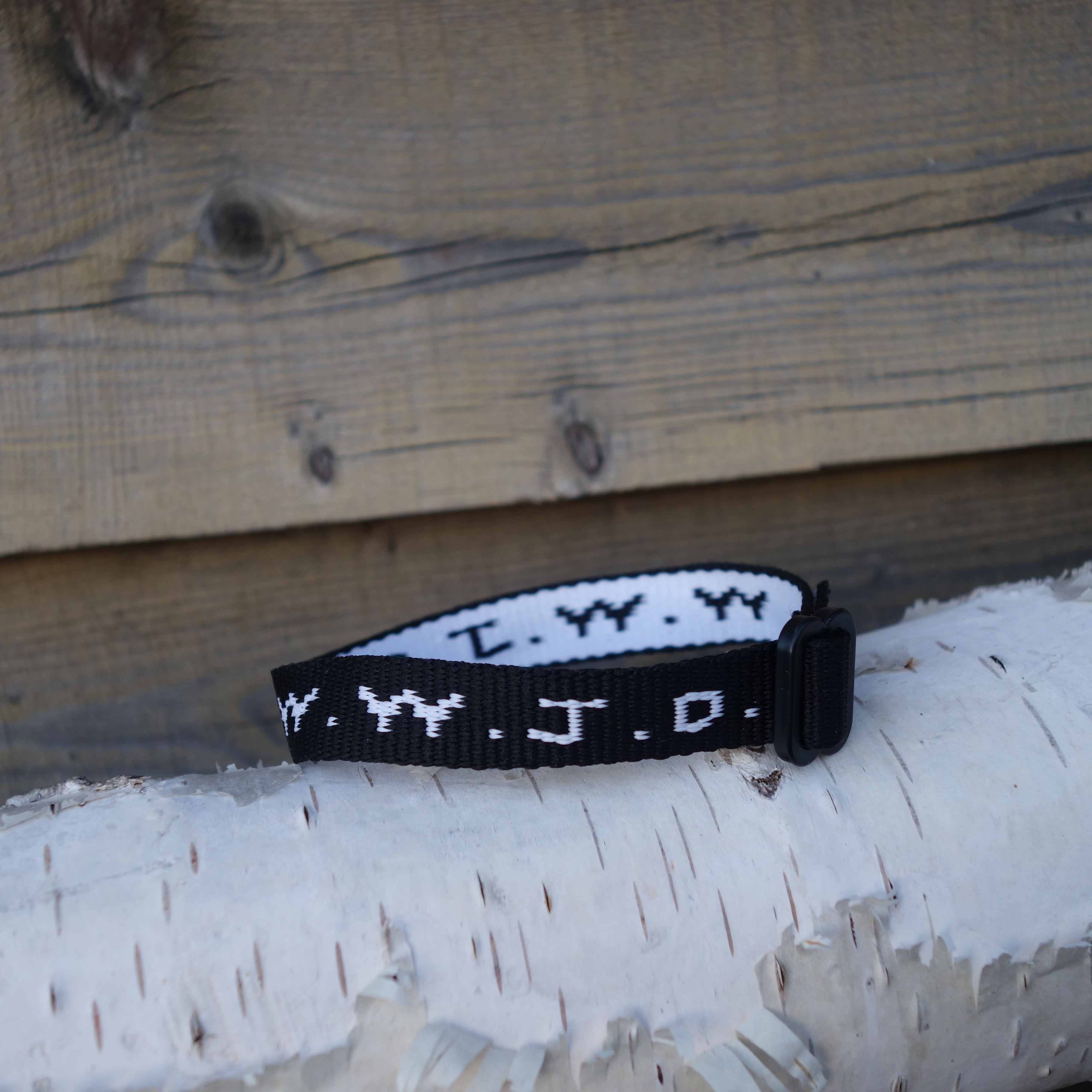 Armband WWJD - svart - 2