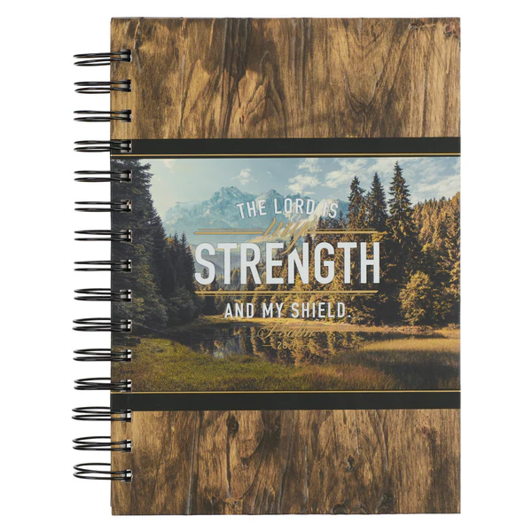 Anteckningsbok - The Lord is my strength and my shield
