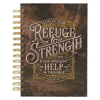 Anteckningsbok - God is our refuge & strength
