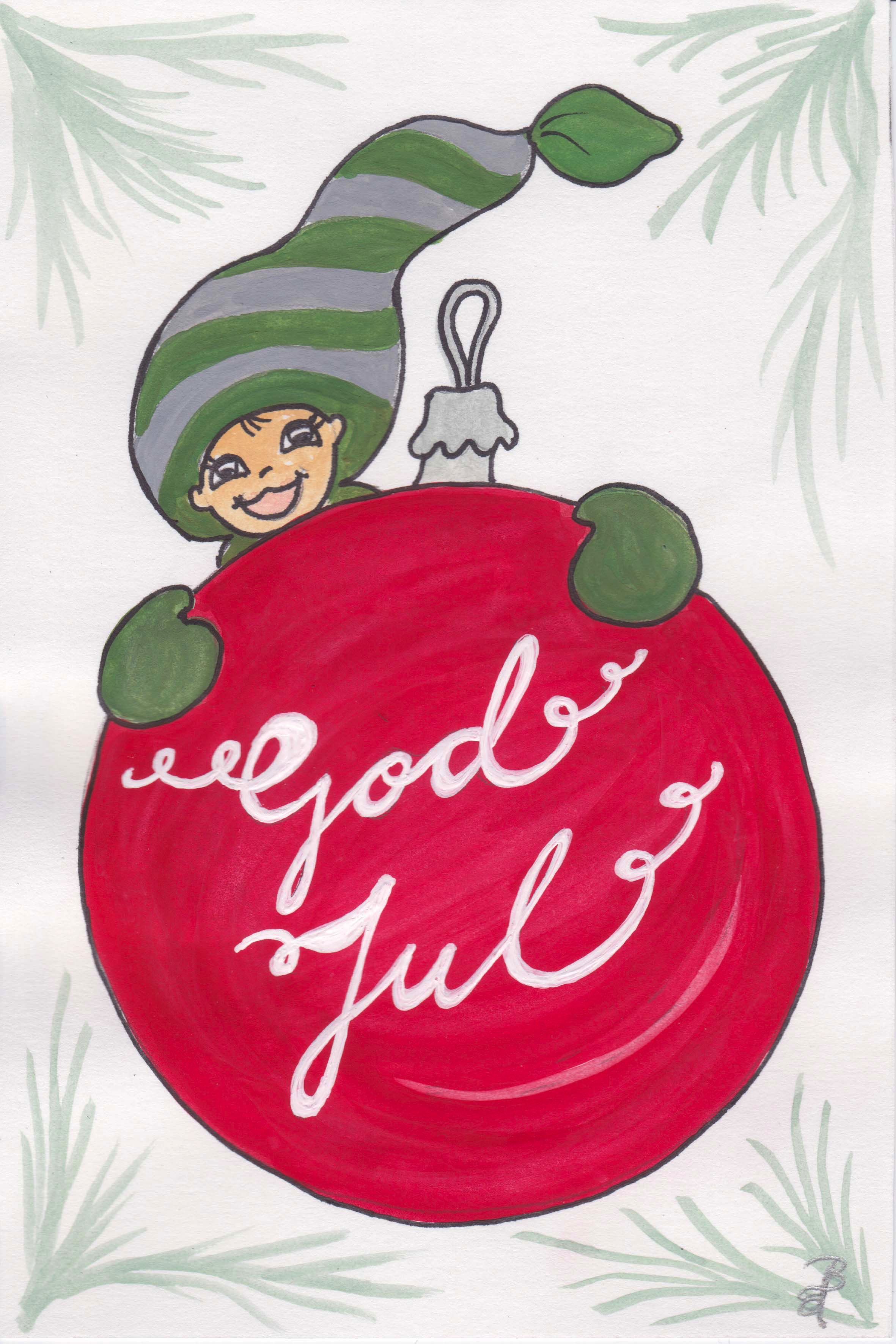 Julkort-God Jul