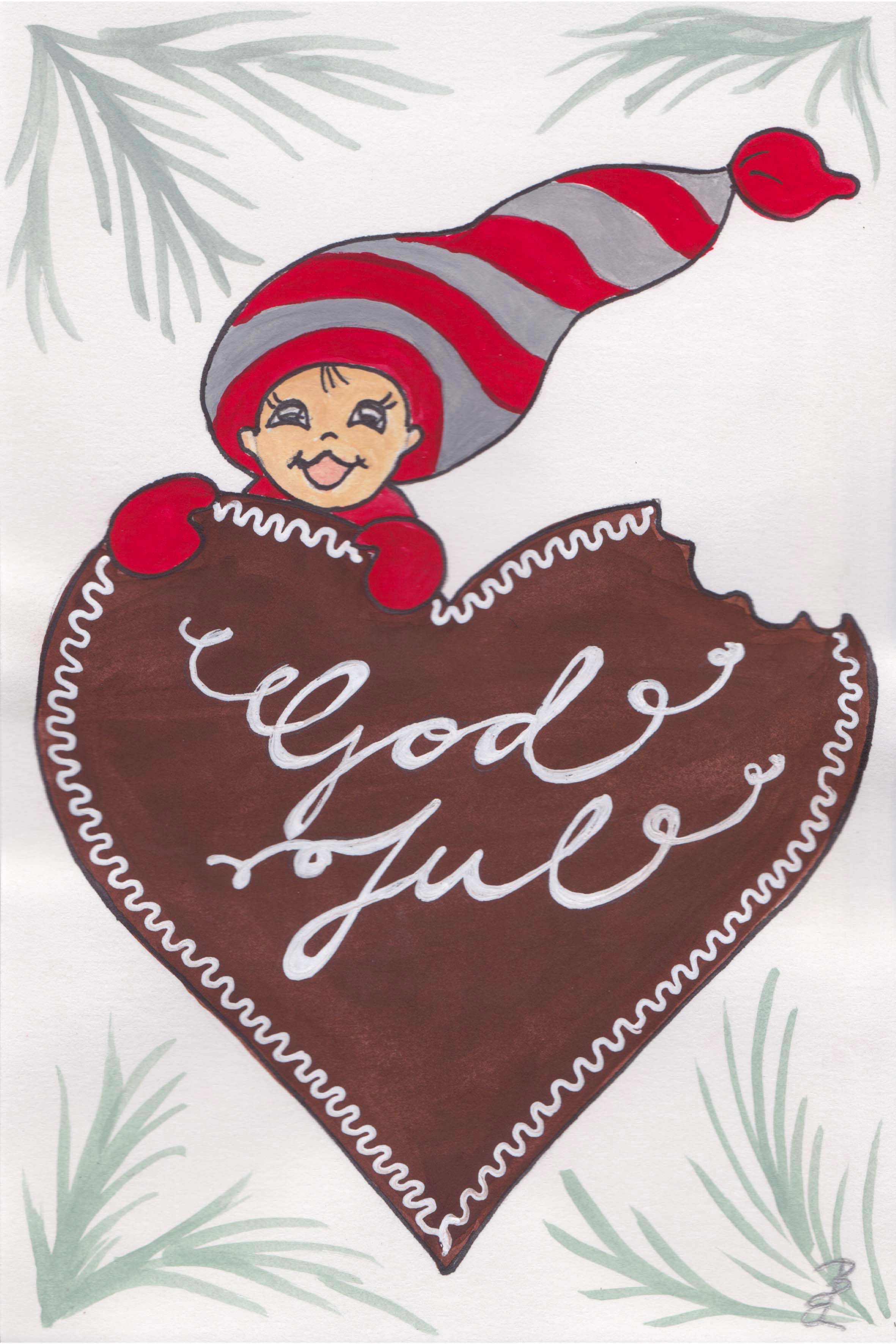 Julkort-God Jul