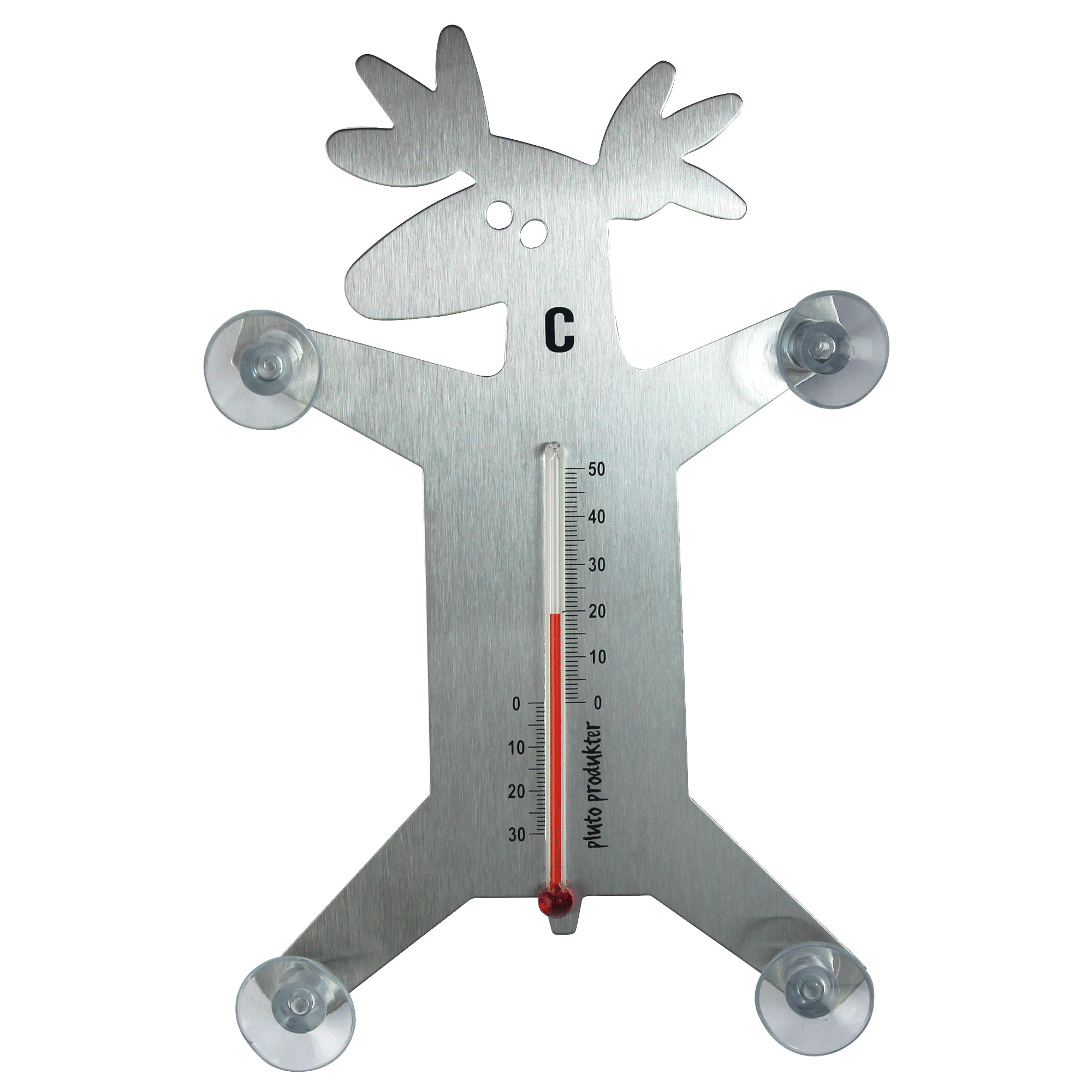 TERMOMETER MOOSE SILVER