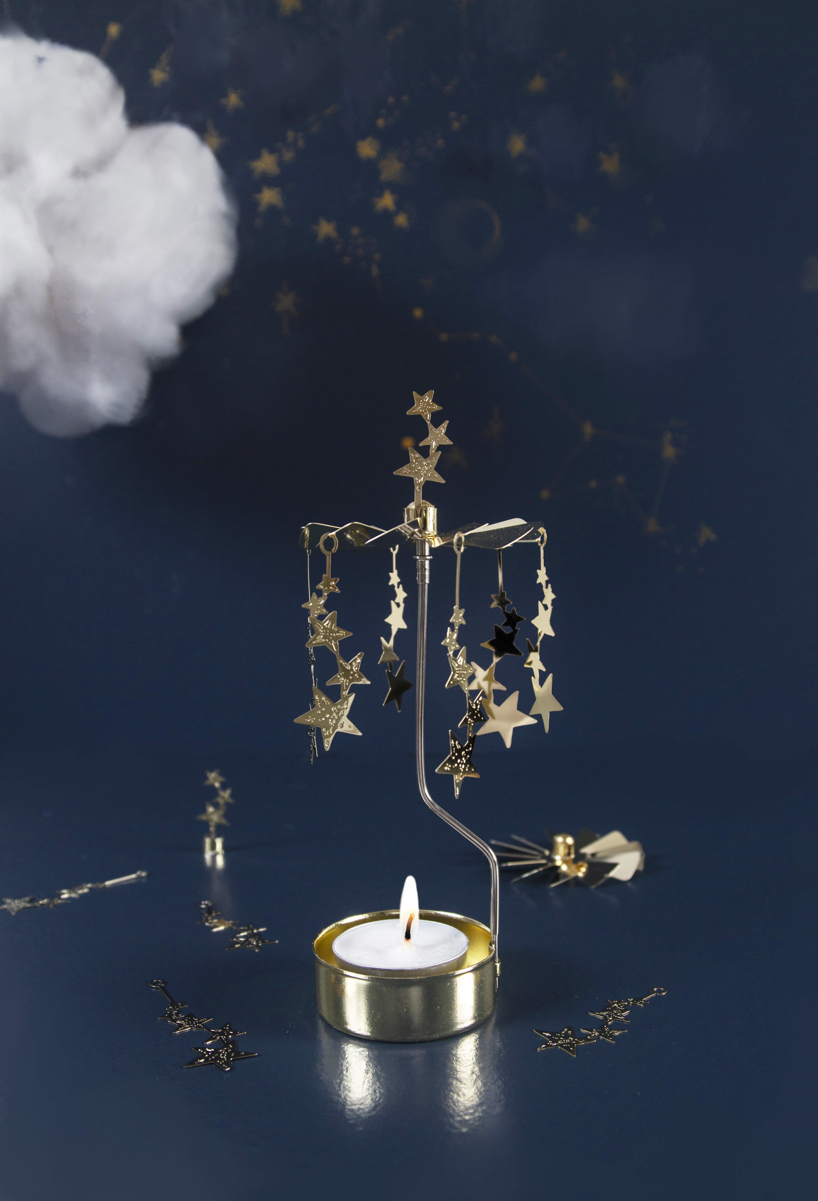 TEALIGHT SPINNER NIGHT SKY - 3