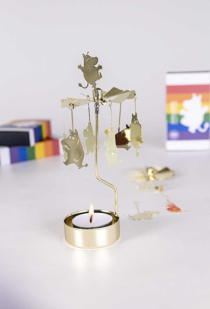 TEALIGHT SPINNER GOLD - 2