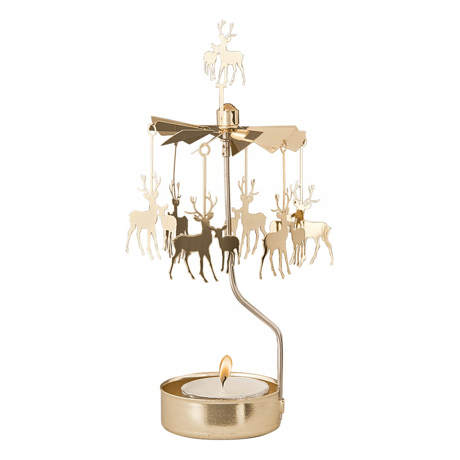 TEALIGHT SPINNER DEER/KID - 3