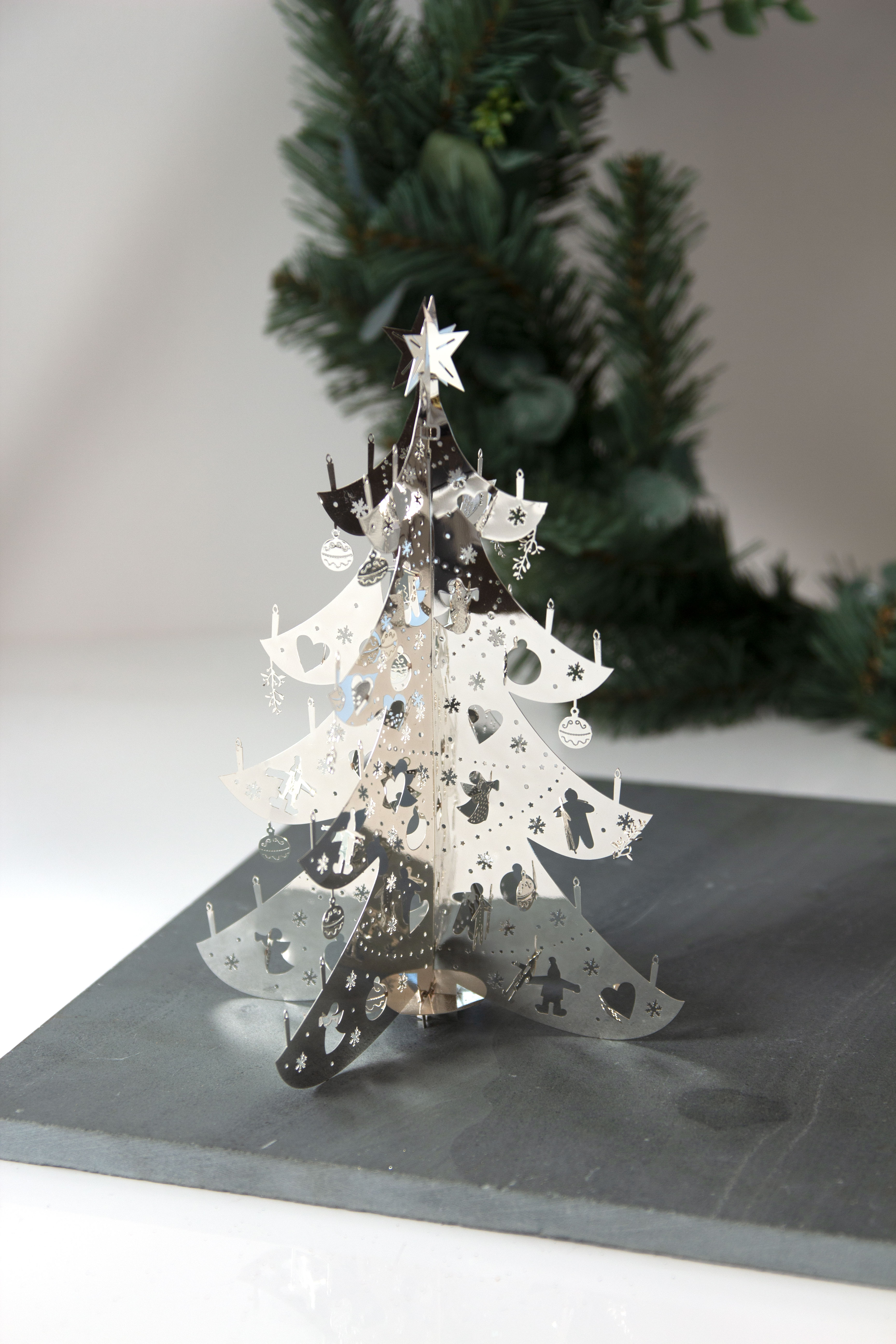DECO XMAS TREE SILVER - 2