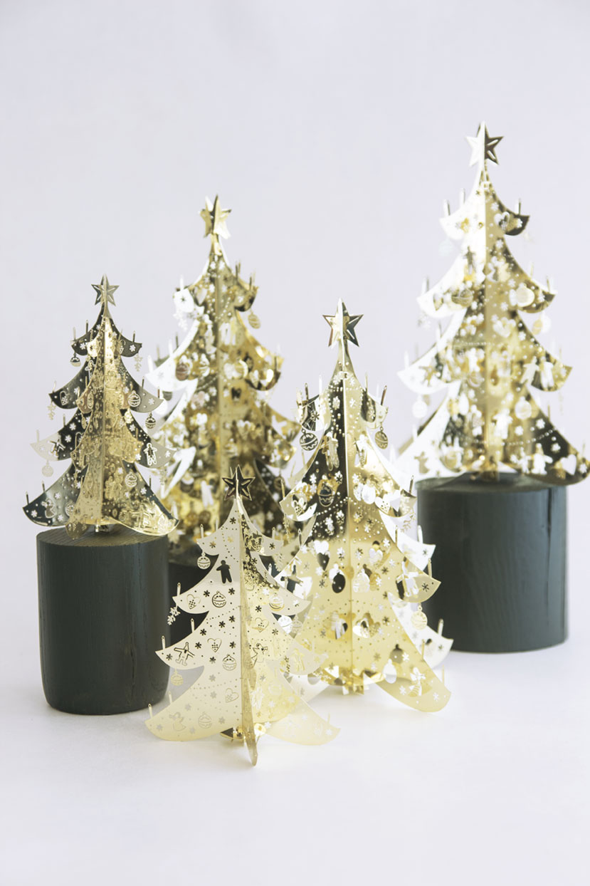 DECO XMAS TREE GOLD - 3