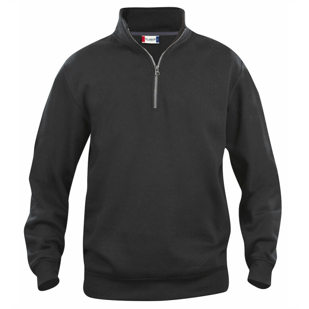 Sweatshirt med halfzip. Unisex. Clique.