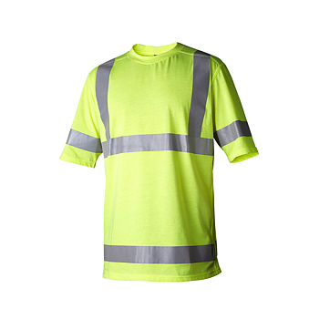 T-shirt i bomullskvalité med varsel, klass 2/3.