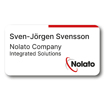  Nameplate with magnetic bracket