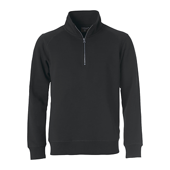 Sweatshirt med halfzip. 
