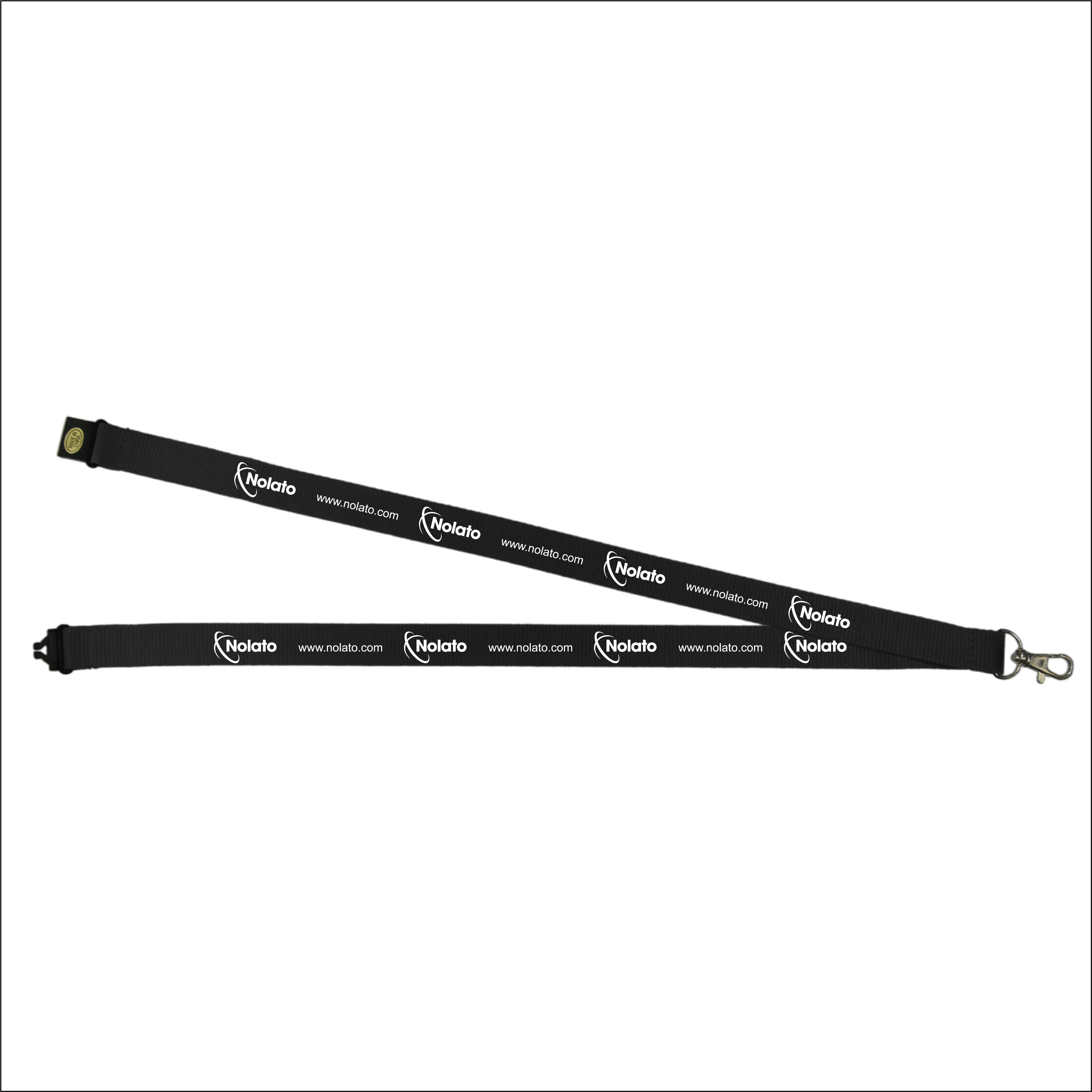 Lanyard with plastic pocket