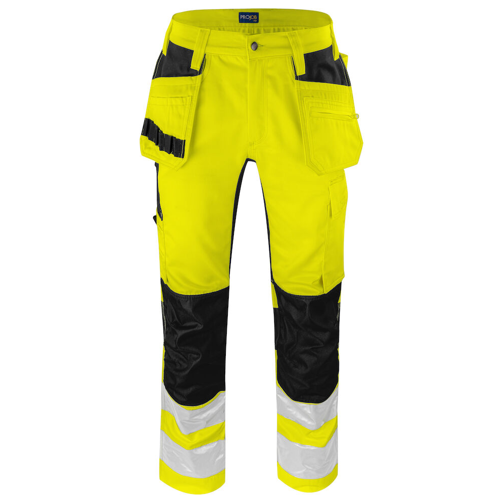 Hantverksbyxa med stretchpanel, klass 2.
