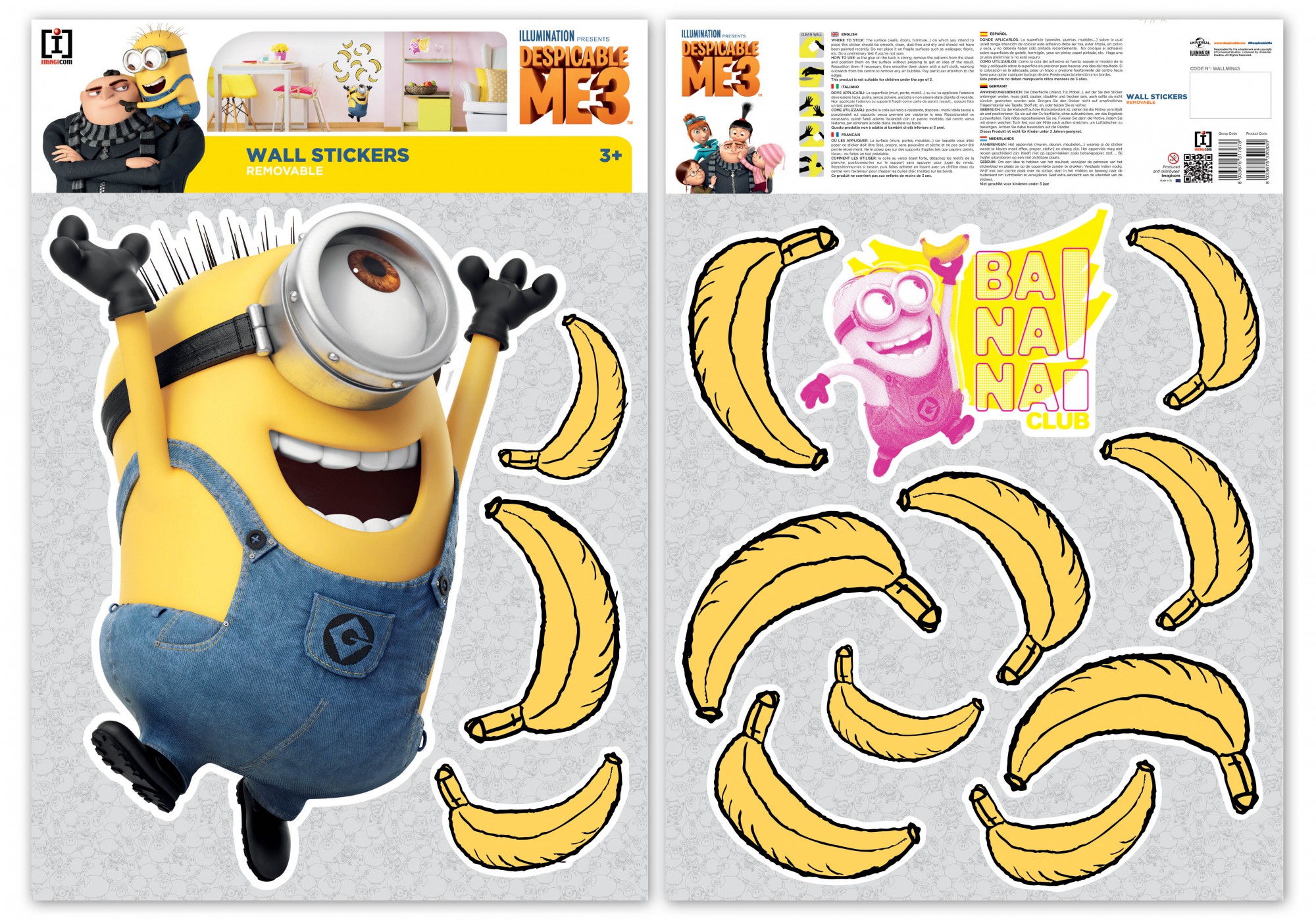 Minions går Bananas, veggdokor - 2