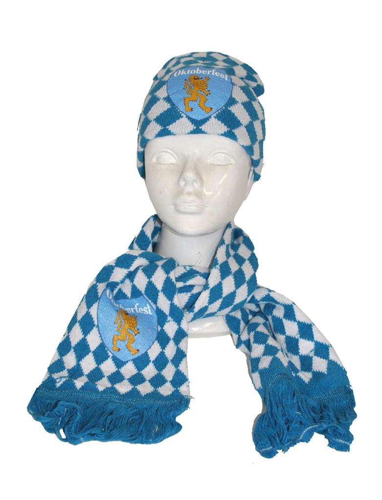 Øl-lue og skjerf (oktoberfest)