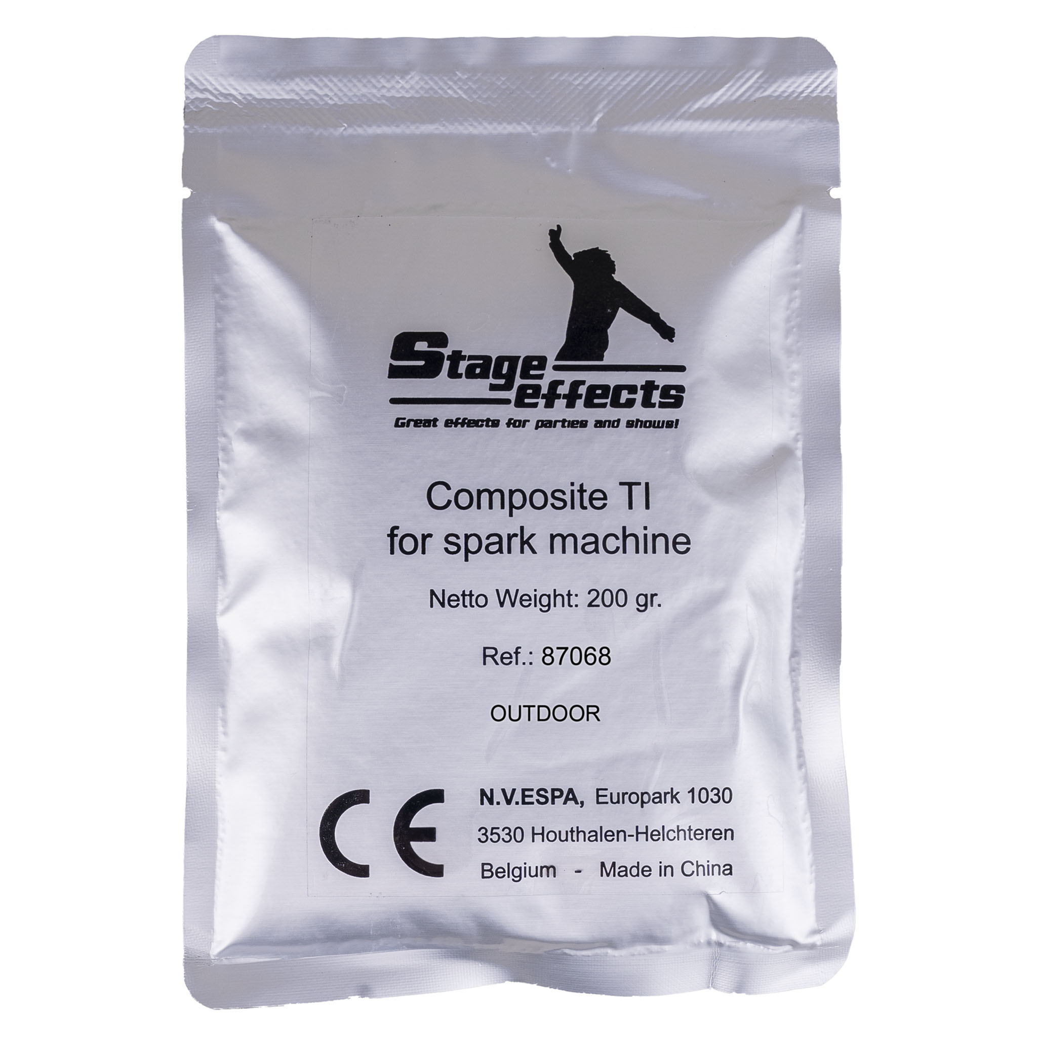 Kompositt pulver til Flame/gnist maskin (Outdoor use)