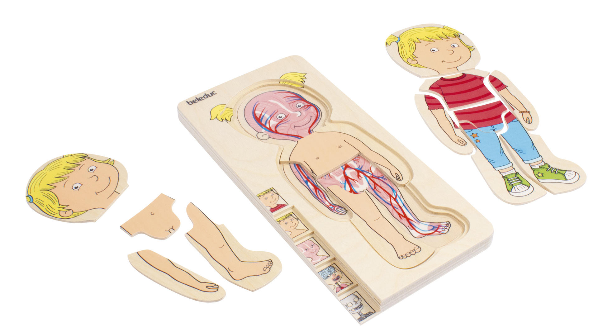 Anatomiskt puslespill 5 i 1 - Liten jente - 4