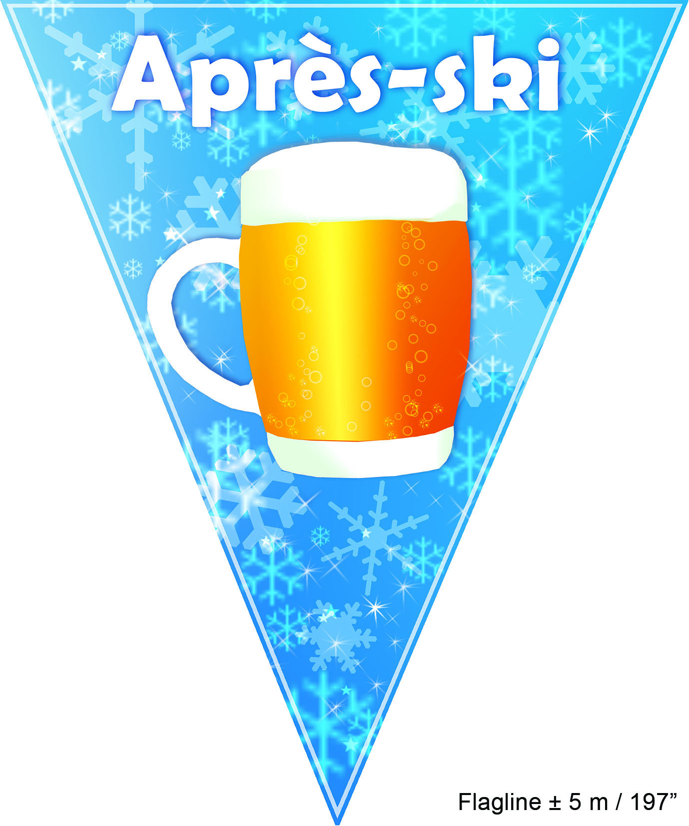 Flaggbanner AfterSki , 5 m - 2