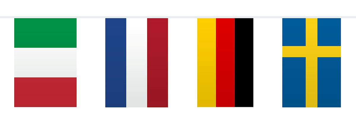 Flaggbanner Europa, 10 m