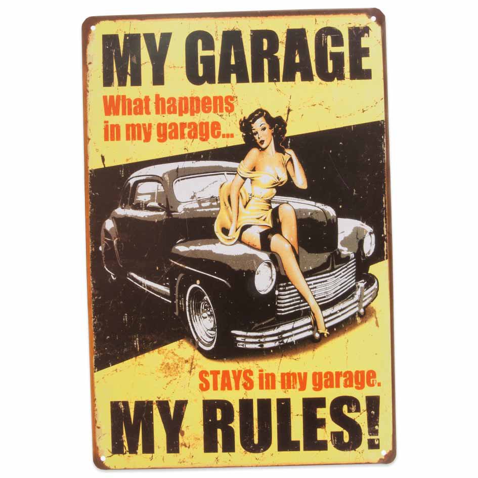 Min garasje! / My Garage My Rules, Skilt