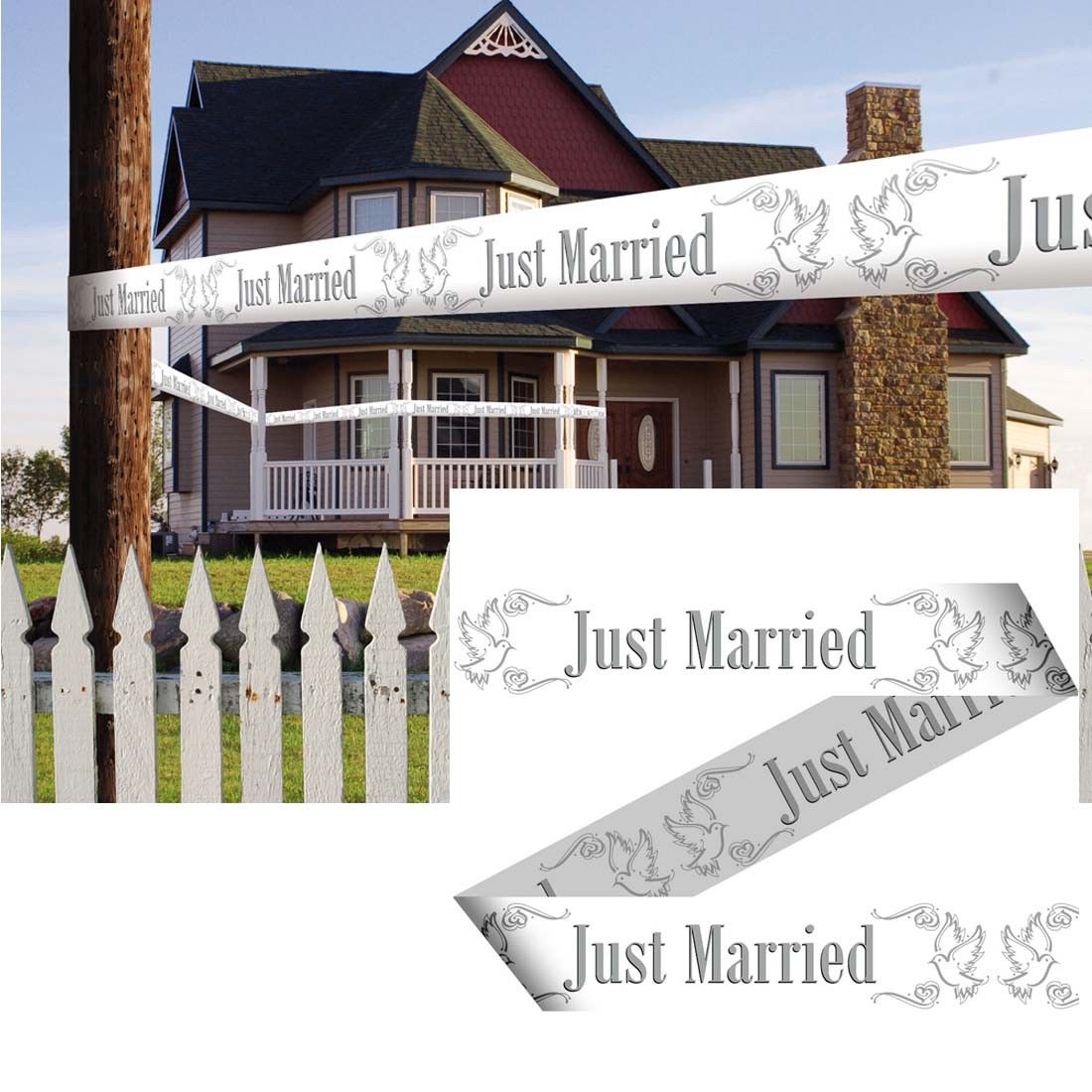 Markeringsteip Just Married!, 15 m