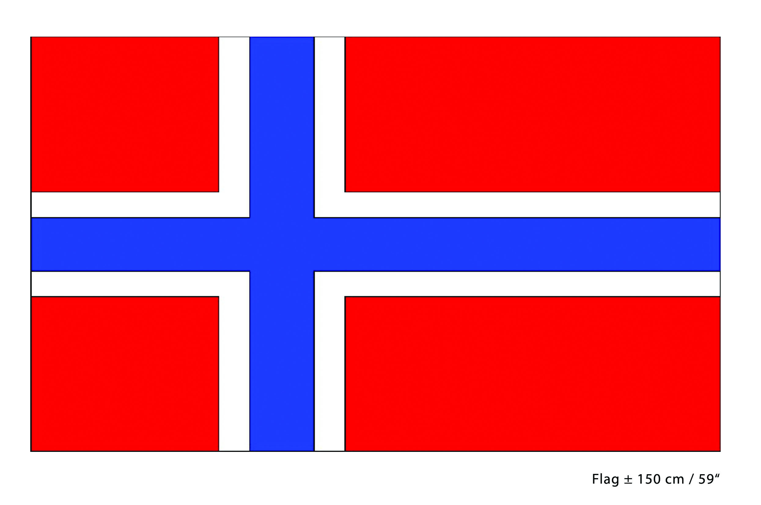 Norsk flagg (150 x 90 cm)
