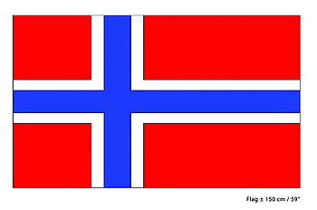 Norsk flagg (150 x 90 cm)