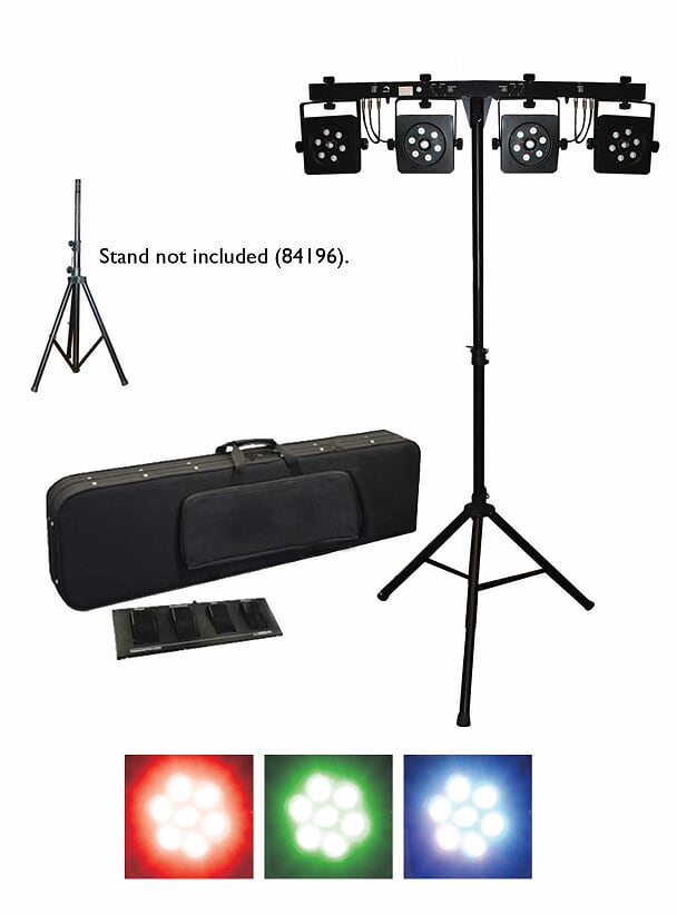 LED Teater Spotlights m/ stativ, 4 stk