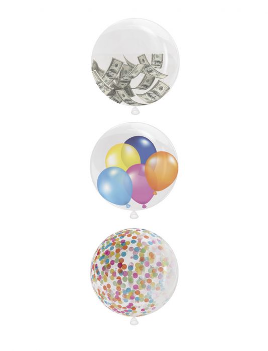 Ballonger Transparente Runde XL (90 cm) - 3