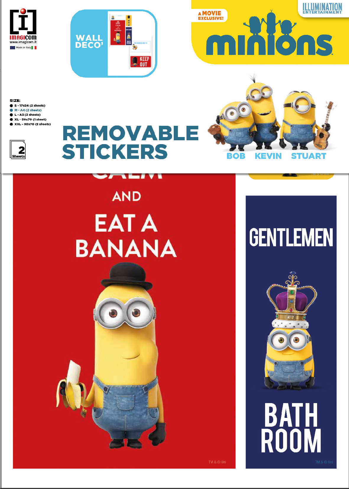 Minions Wall sticker - Stay Out!  - 2