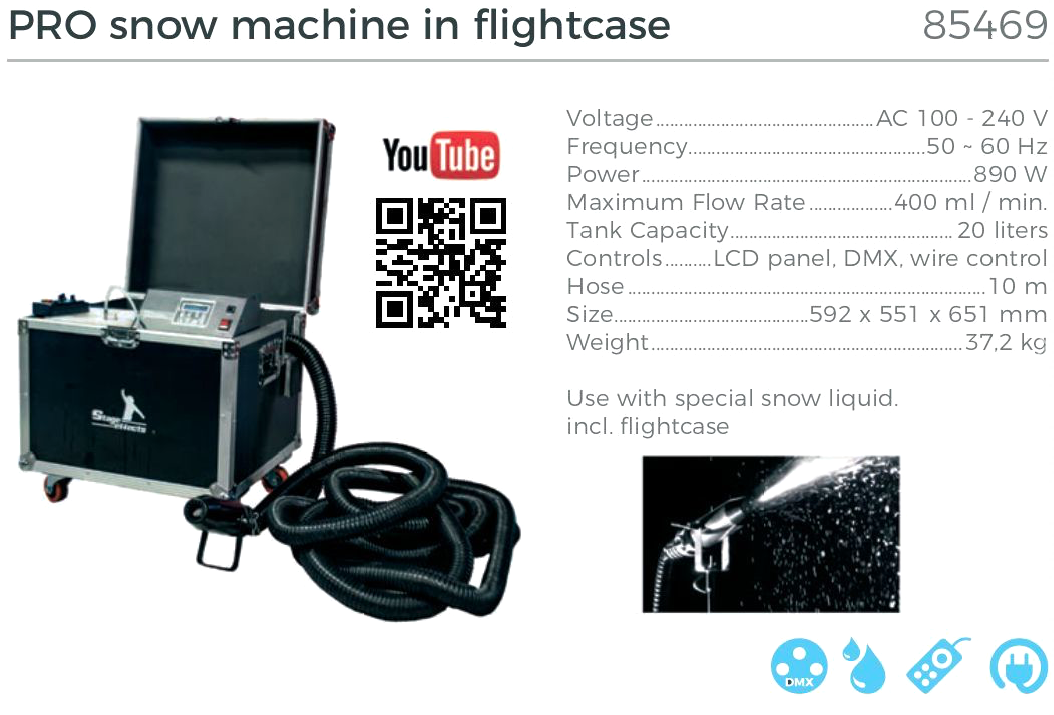 Party snømaskin med Flightcase - 2