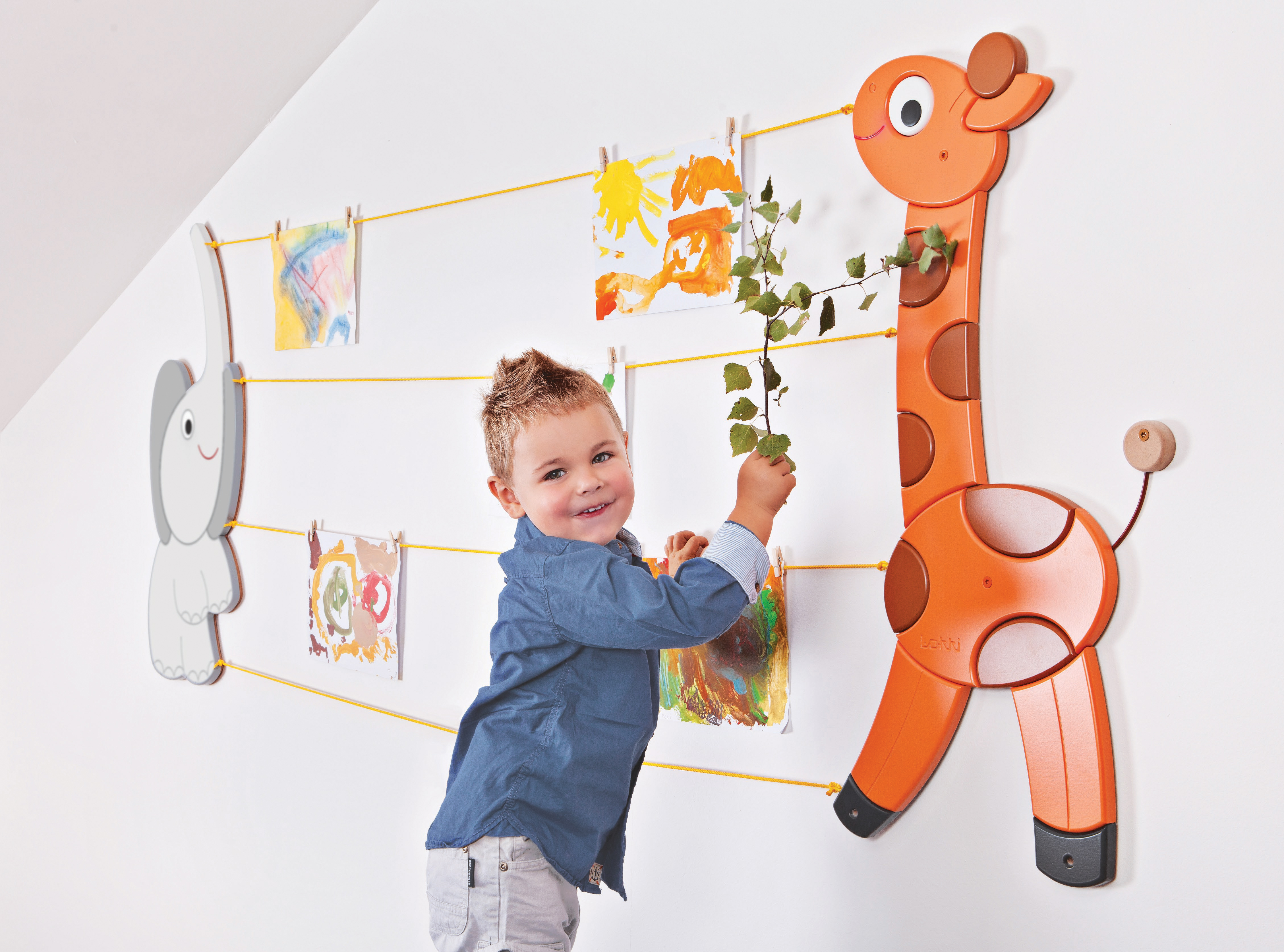 Opphengningstavle - Elefant og giraff