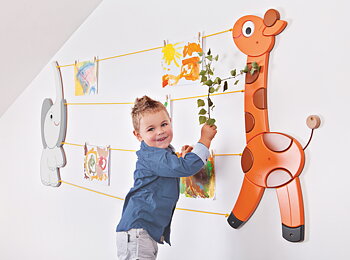 Opphengningstavle - Elefant og giraff