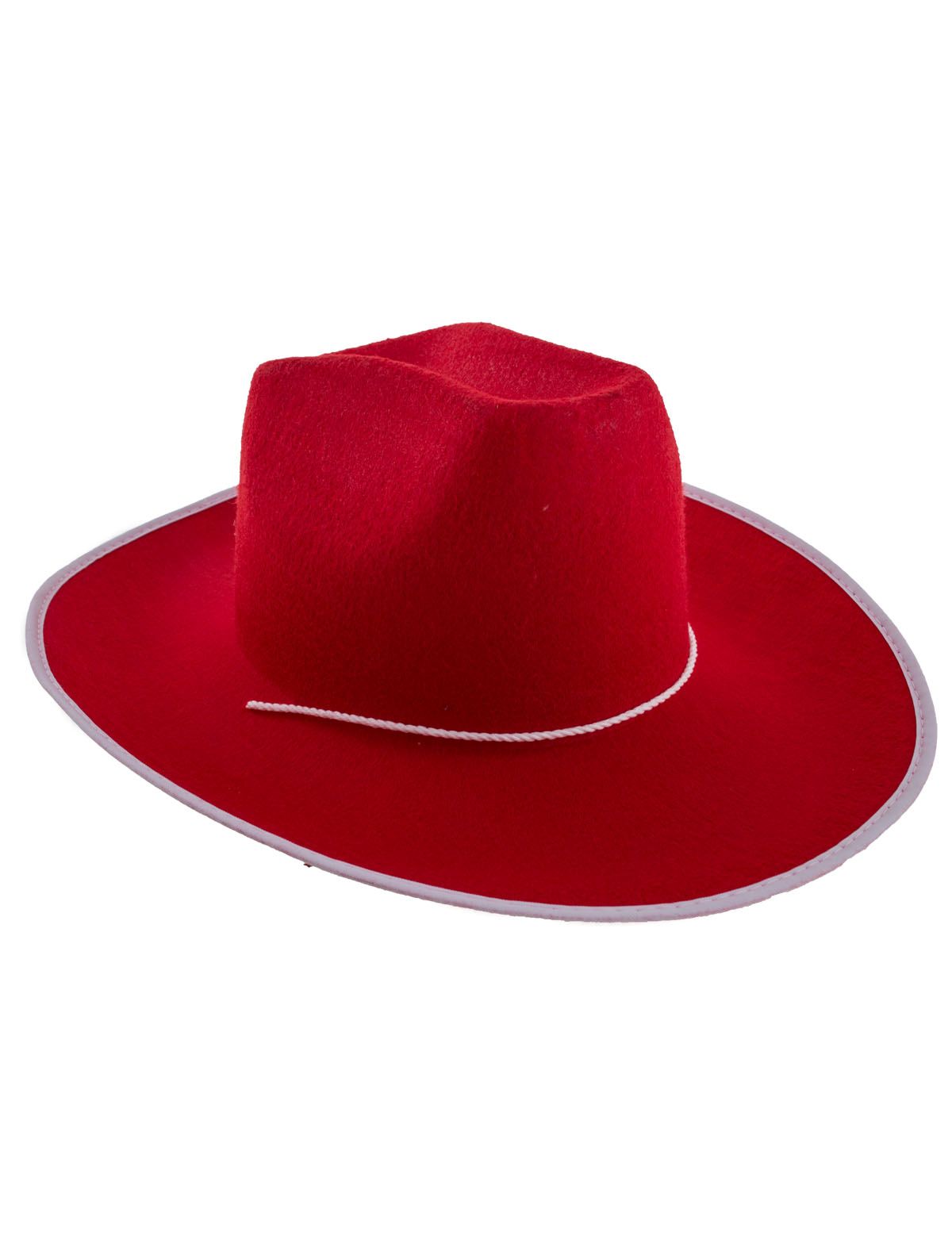 Rød cowboy hatt - Trilby