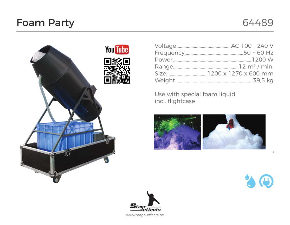 Skum Kanon / Foam Party + Reiseveske - 2