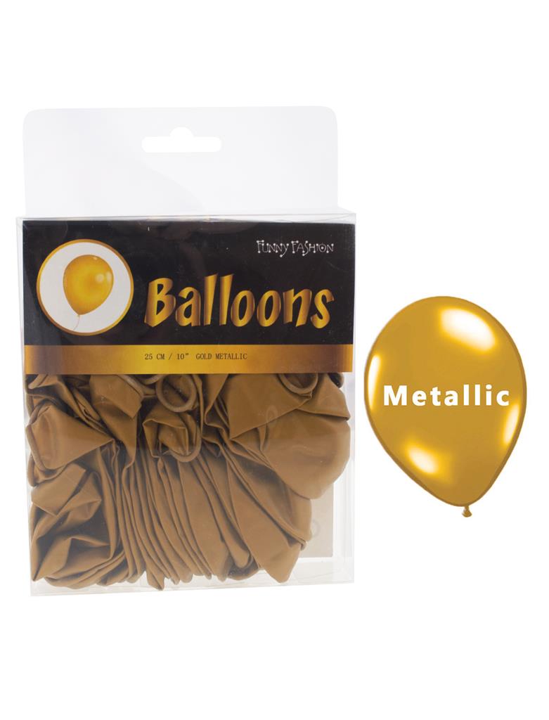 Ballonger Gull, Metalic (40 stk)