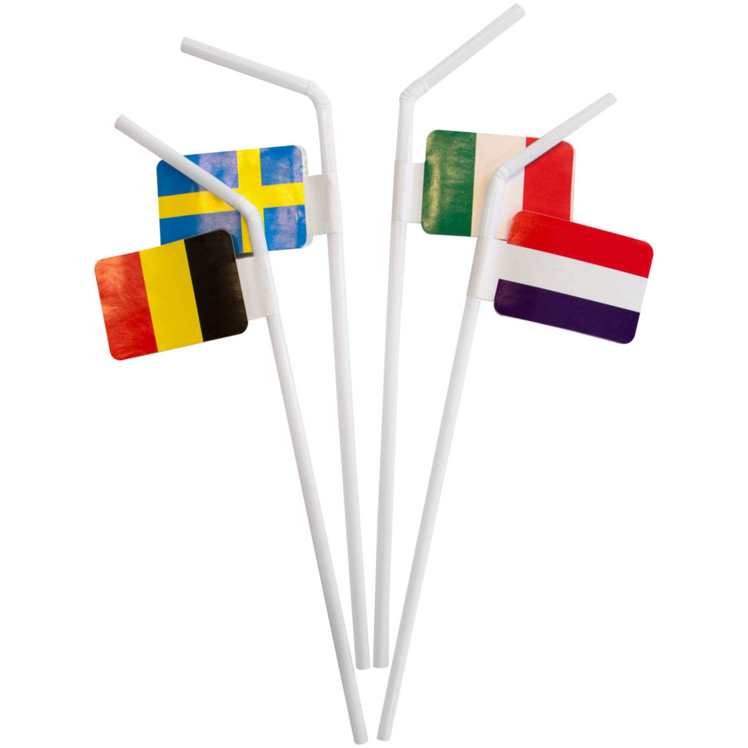 Sugerør med Europa flagg