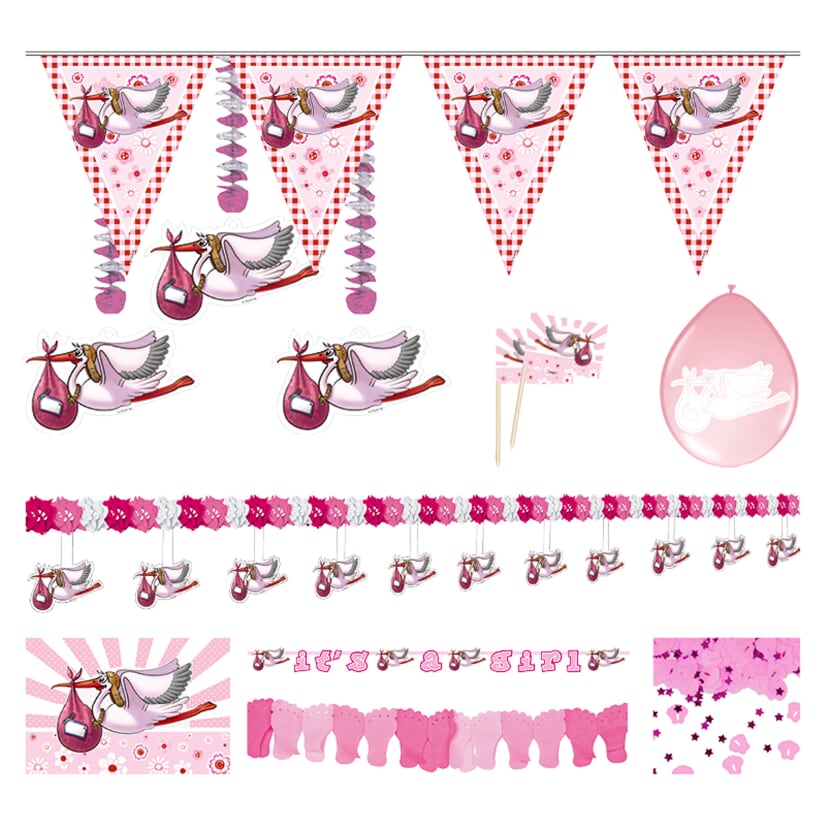 Festpakke til nyfødt / Baby Shower - Jente