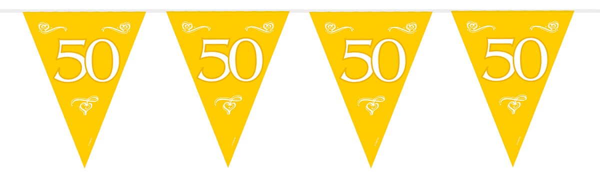Flaggbanner Gull 50 år