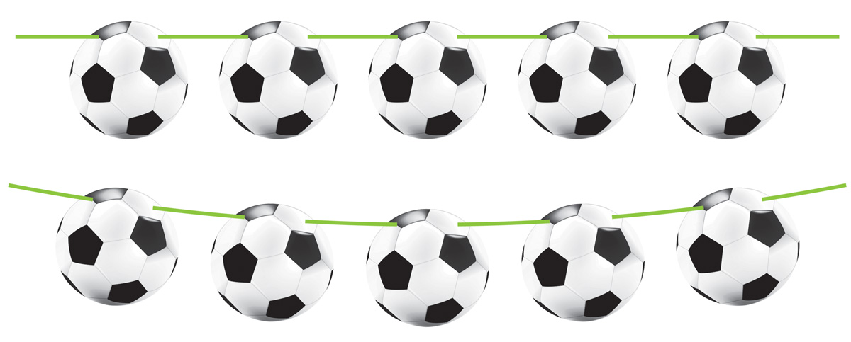Flaggbanner Fotball, 10 m
