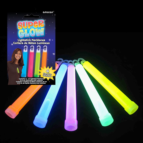 Glowstick XL (lysstaver), (4 farger, mix)