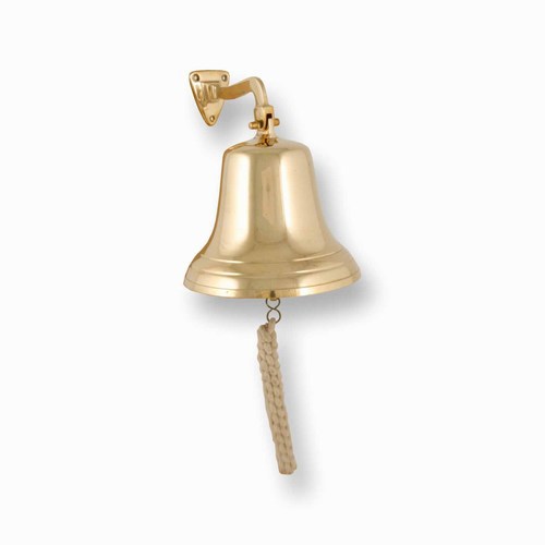 Stor Skipsklokke, Messing, Gull (18 cm)